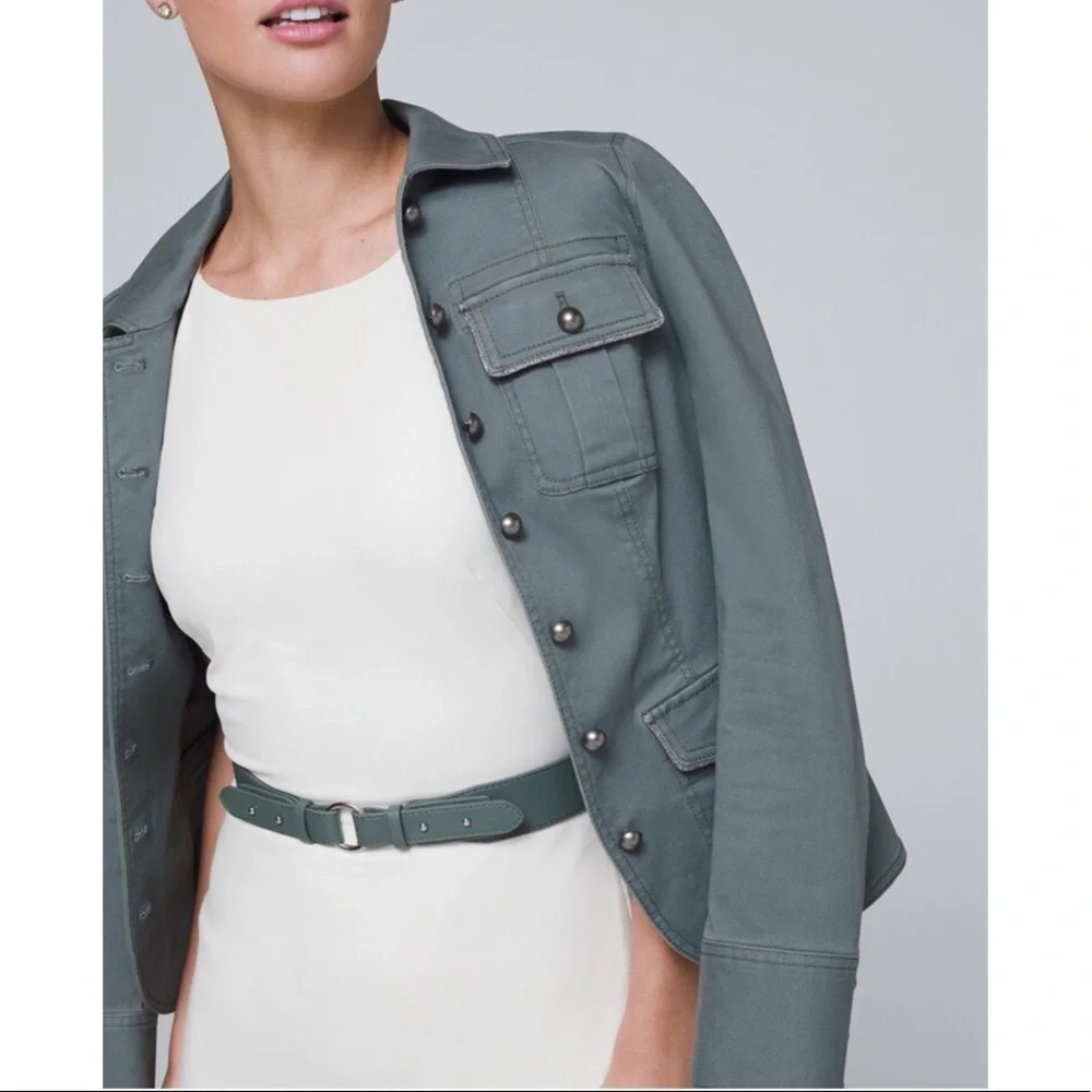 WHBM WINTERGREEN WIDE STRETCH BELT